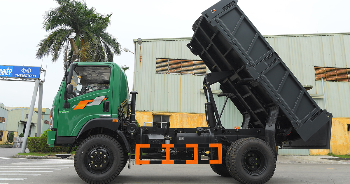 Xe ben TMT 7 tấn 2 cầu 5.5 khối